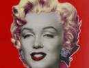Steve Kaufman - Marilyn-Yellow-Face-Red-BG.jpg